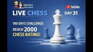 Day 31 || Road to 2000 Rating || Play With Raja Rani Chess World
