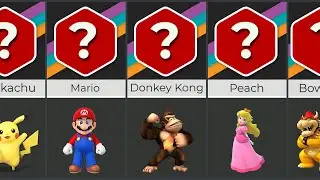 Nintendo Characters Size Comparison