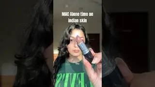 HONEST REVIEW OF MAC ALONE TIME LUSTREGLASS LIPSTICK ON INDIAN SKIN [cool toned lipstick combo]