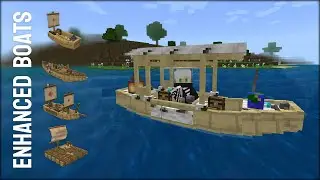 Enhanced Boats | mcpe texture pack | minecraft 1.18/1.19