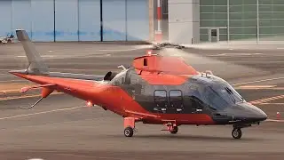 Helicopter Leonardo AW109SP JA45PN Taxi to Takeoff