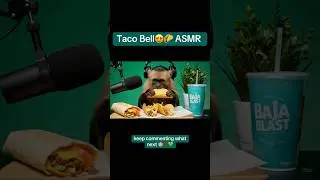 Monkey tries followers food, taco bell edition😍🌮 #asmr #asmrtriggers #taco #short #viralshort