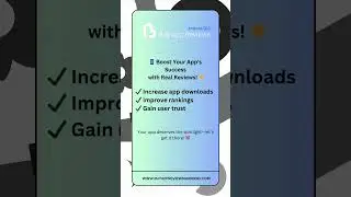 📱 Boost Your App's Success with Real Reviews! 🌟
