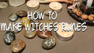 HOW TO MAKE WITCHES RUNES✨️DIY✨️WITCHCRAFT TOOLS