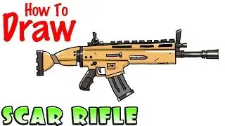 How to Draw the SCAR Rifle | Fortnite