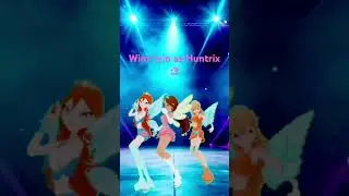 MMD Golden Winx Club Stella and Bloom and Flora as Huntrix.