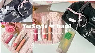 kbeauty haul 🎀 yesstyle beauty & accessories haul | lilybyred, romand, aromatica, about_tone...