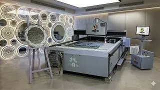 cnc laser sand blasting led mirror glass drill etching froasting machine gujranwala,punjab,pakistan