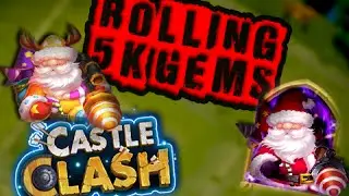 Castle Clash Amazing 5K Gem Rolling