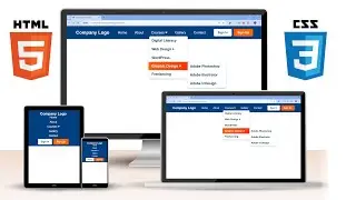 How to Create a Stunning Website Header with Multi-Level Dropdown Navbar | HTML & CSS Tutorial