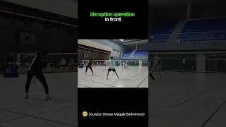 Disruption operation in front #amazing #attack #badminton #korean #ryder #defense #posture #power