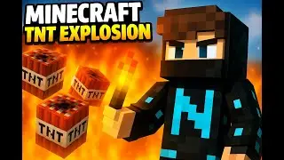 Эпический взрыв ТНТ в деревне Minecraft &mdash; реакция в прямом эфире! | #minecraft #shorts