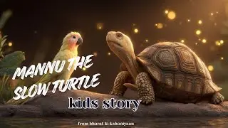 MANNU THE SLOW TURTLE AND PINKY PARROT | HINDI KIDS STORY | ANIMATION AND ADVENTURE #cartoon