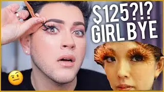TRYING ON THE WORLDS MOST EXPENSIVE LASHES! $125?! WTF