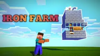 Best IRON Farm build 🤫 || Minecraft IRON Farm || #minwcraft #youtubevideo #ironfarmminecraft