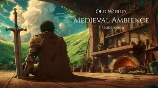 Medieval Music for Focus & Calm | Fireside Watch Beyond the Green Hills