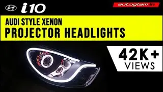 HYUNDAI i10 | AUDI Style | AES 55 watt XENON | HID Projector Headlights | AGHI516 | Autoglam