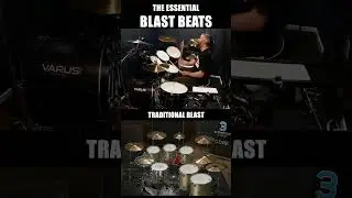 THE ESSENTIAL BLAST BEATS - DRUMS - HOW TO PLAY - DRUM LESSON