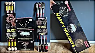 Happy Holidays Assortiment : Bondrigde Fireworks : 3 Z-Shape Waaiers en 12 Vuurpijlen (Nieuwe Intro)