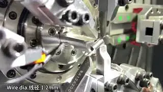 1.2mm double hook spring with high precision feeding box&wire rotation function on forming machine