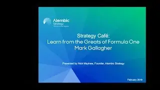 Strategy Caf&eacute;: Learn from the Great Leaders of Formula One February 14, 2019