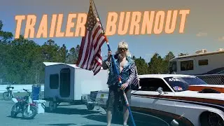 Tom Bailey Does Trailer Burnout For NHRA With Sick Seconds Camaro