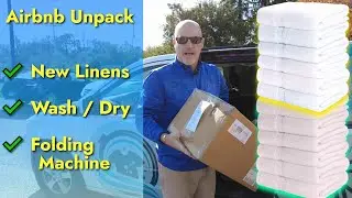AirBnB-VRBO unpack/ Wash/Dry/Fold- Episode #3