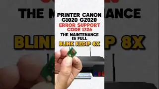Canon G1020 G2020 error support code 1726 the maintenance is full