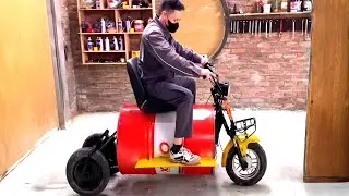 Homemade | Electric Tricycle | Built from Scrap & Waste Materials!