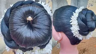 Gorgious ! शादी रिसेप्शन पार्टी में बनाएं आसान जुड़ा hair style |Summer hair style | hair style girl