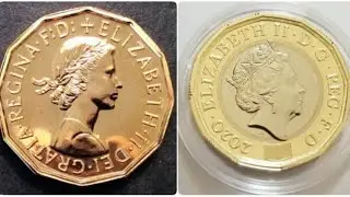 Was the 12 sided &pound;1 Coin Designed from the Three Pence? Coin Specifications