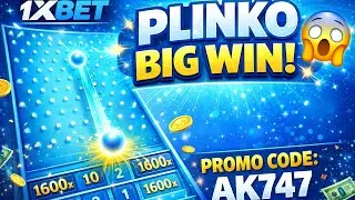 1xbet Plinko Game Blue Board 🔥 Ball Drop = Big Win | Real Jackpot 💸 #Plinko#PlinkoGame#BigWin