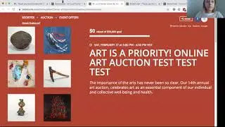 Art is a Priority! Online Auction Software Tutorial