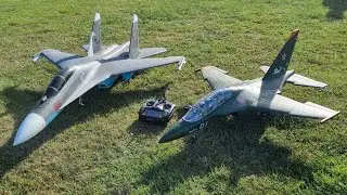 E-flite Su-30 twin 70mm and Freewing Yak-130 70mm flying September 