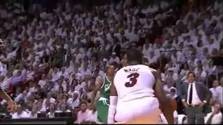 Dwyane Wade's HUGE block on Brandon Bass!