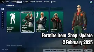 🚨 Fortnite Item Shop Update: February 2, 2025 (1 February 2025 for USA)! Eminem & Shadow Enforcer 🎤