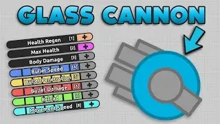 GLASS CANNON AUTO GUNNER CHALLENGE! REVENGE ON TEAMERS! (Diep.io FFA Gameplay)