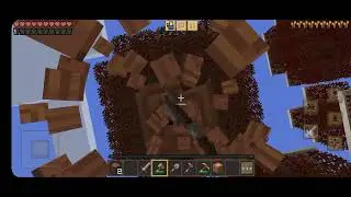Jogando minecraft