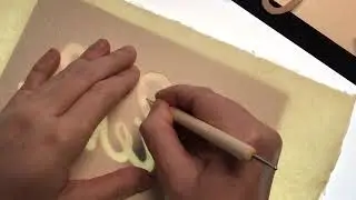 Pr&auml;gung auf handgesch&ouml;pftem B&uuml;ttenpapier