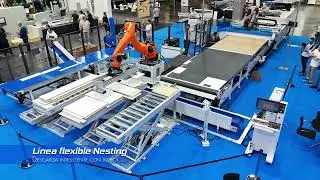 Feria FIMMA 2024 - Línea flexible Nesting + Robot