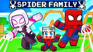 Adopted By SPIDERMAN FAMILY in Minecraft!
