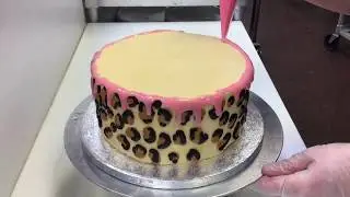 Cheetah/Leopard Print Cake Tutorial