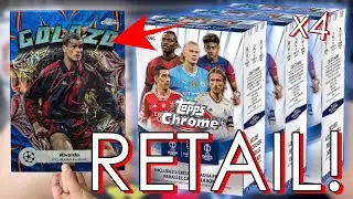 CHROME RETAIL! | Topps Chrome 2023-2024 UEFA Club Competitions Blaster Box Opening