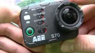 Обзор AEE S70 экскурсия по меню камеры.