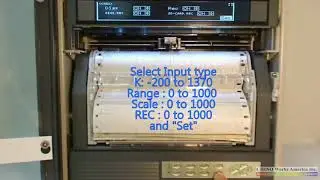 CHINO model AH4000 (How to setup) 0-1000C 25mm 24CH