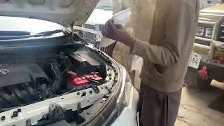 Toyota  crolla gli rear pad and disk engine oil change 