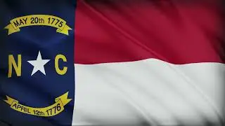 North Carolina State Flag &ndash; 1 Hour Loop | US State Flags Series