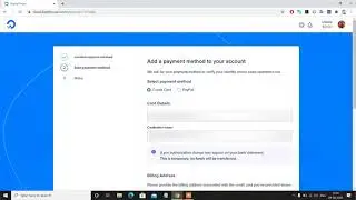 How to add payment method in Digital Ocean