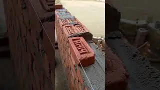 9 inch brick wall short #construction #civilengineering #shorts