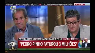 Oct&aacute;vio Machado e Fernando Mendes em grande discuss&atilde;o no Liga D'Ouro